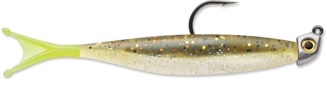Storm Trick Tail Minnow W/ Jig 5 Inch Soft Plastic Swimbait Baits