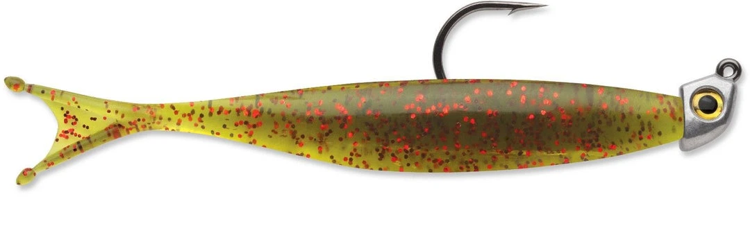 Storm Trick Tail Minnow W/ Jig 5 Inch Soft Plastic Swimbait Baits