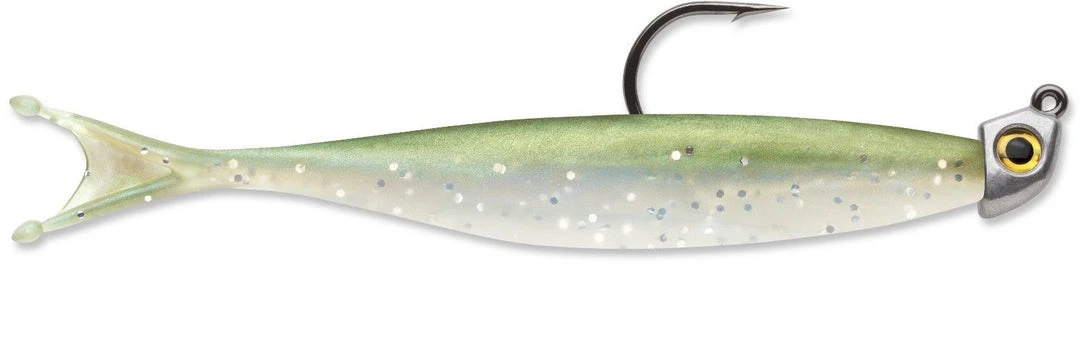 Storm Trick Tail Minnow W/ Jig 5 Inch Soft Plastic Swimbait Baits