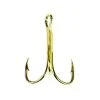 Eagle Claw 376 Gold 2x Treble Hook Tackle
