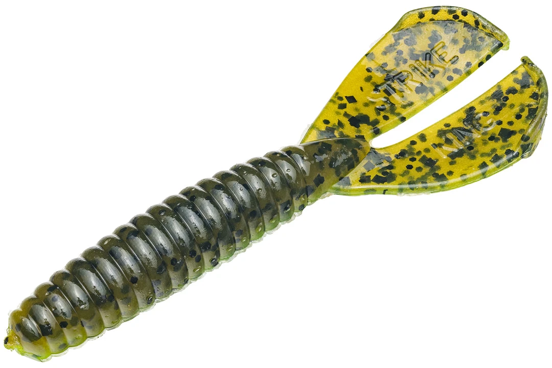 Strike King Twin Tail Rage Menace 4 Inch Soft Plastic Grub 8 Pack Baits