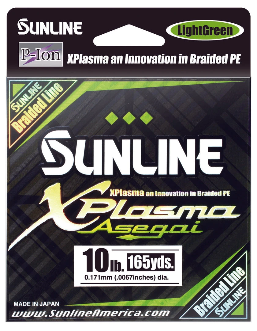 Sunline Xplasma Asegai Green Braided Line 165 Yards