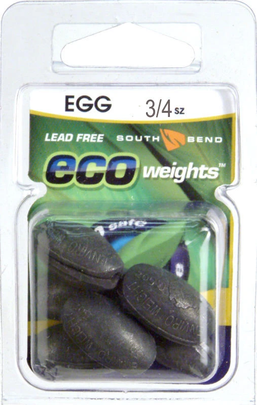 South Bend Tackle Eco Biodegradable 3/4 Oz. Egg Sinkers