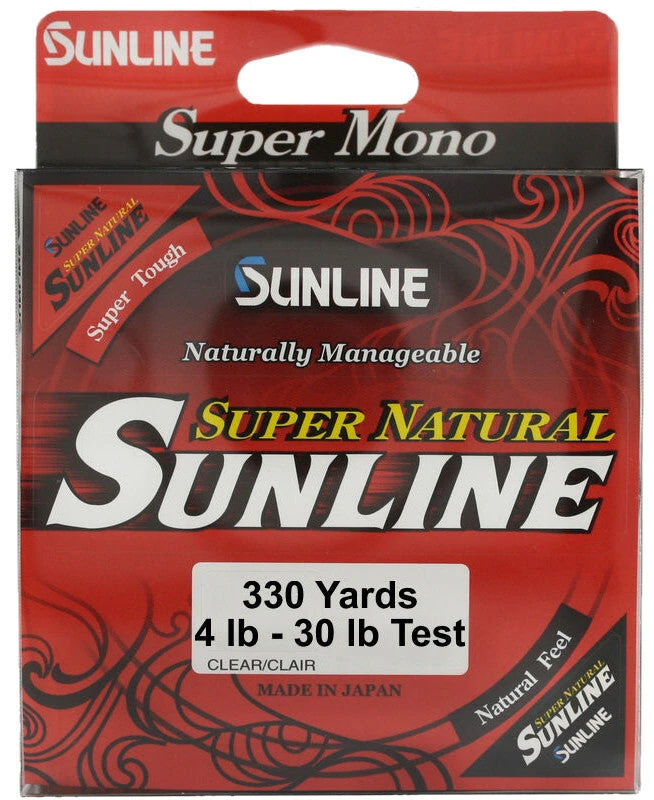 Sunline Super Natural Monofilament 330 Yards