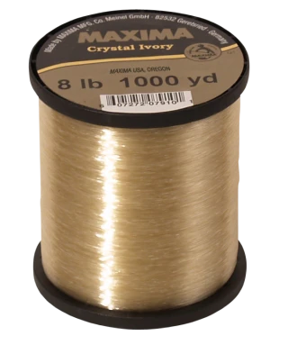Line Maxima Crystal Ivory Monofilament Guide Spools