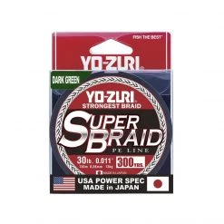 Yo-Zuri Superbraid Dark Green 300 Yards Superbraid Fishing Line