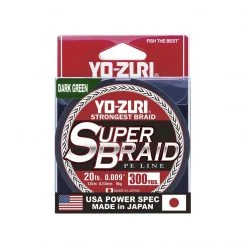 Yo-Zuri Superbraid Dark Green 300 Yards Superbraid Fishing Line
