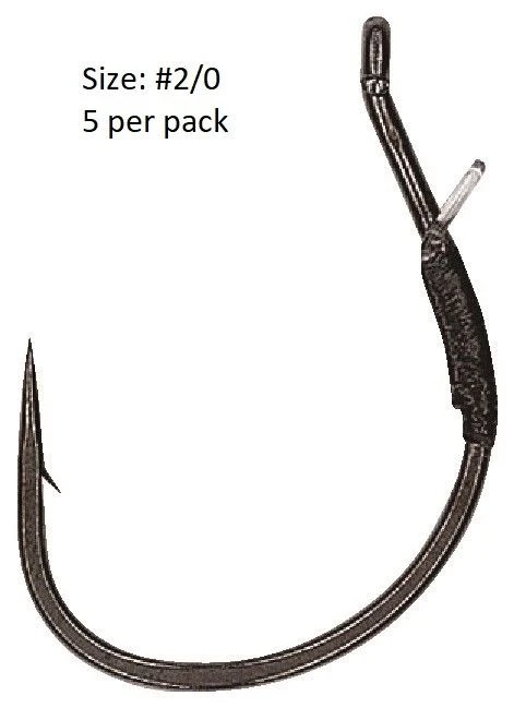 Hayabusa Wrm202 Weedless Wacky Sp Hook With Monofilament Bait Keeper Tackle