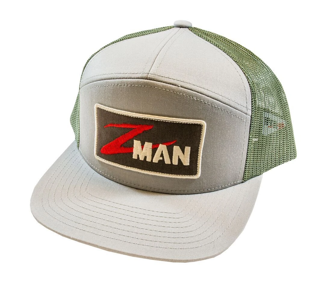 Apparel Z Man 7 Panel Flat Bill Patch Logo Hat