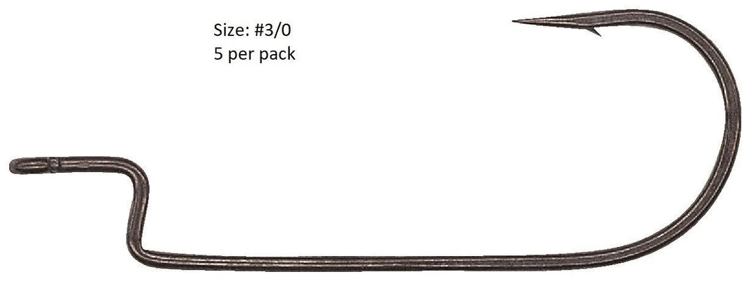 Tackle Hayabusa Wrm114 Round Bend Offset Hook